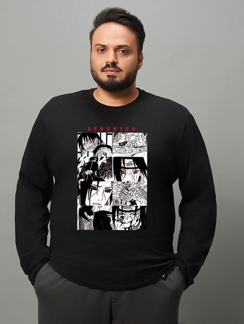 black cotton plain tshirt - 20754003 - Very Small Image - 1