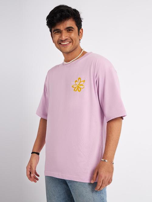 purple cotton plain tshirt - 20754072 - Very Small Image - 1