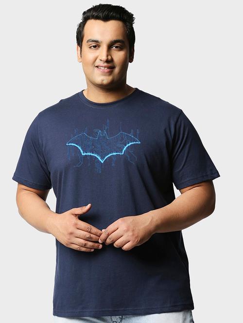 blue cotton printed t-shirt - 20754090 - Very Small Image - 1