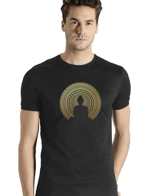 round neck chest printed t-shirt - 20754120 - Very Small Image - 1