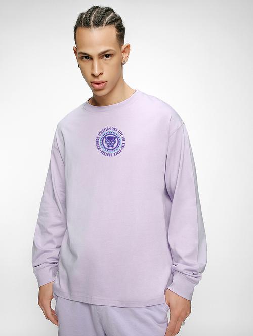 lavender cotton printed t-shirt - 20754136 - Very Small Image - 1