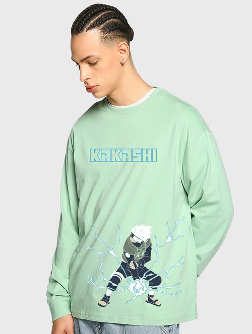 green cotton printed t-shirt - 20754144 - Very Small Image - 1