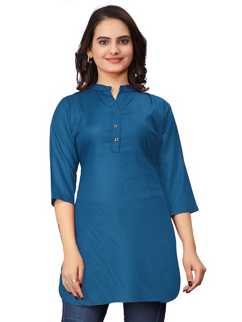 women solid straight kurti - 20754423 - Very Small Image - 1