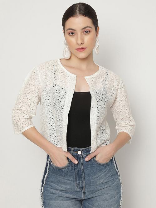 women self designed regular shrug - 20755174 - Very Small Image - 1