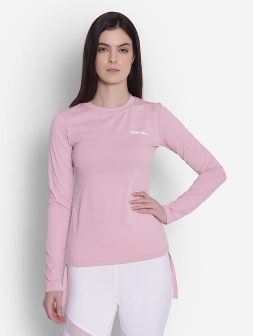 women pink round neck t-shirt - 20755212 - Very Small Image - 1