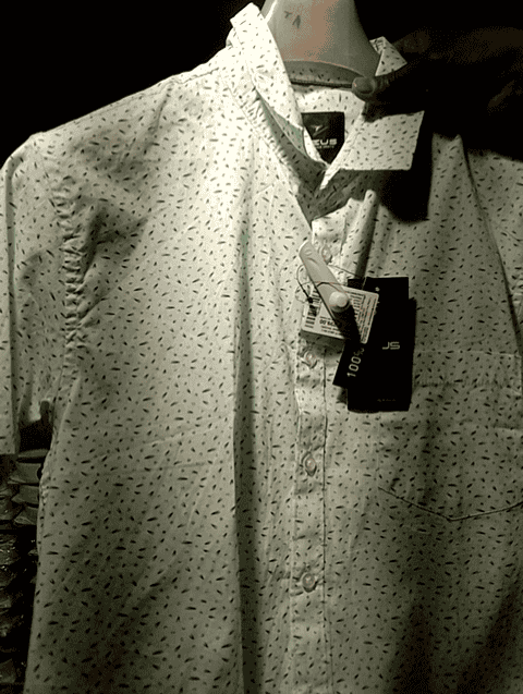 light green slub casual shirt - 20755237 - Very Small Image - 1