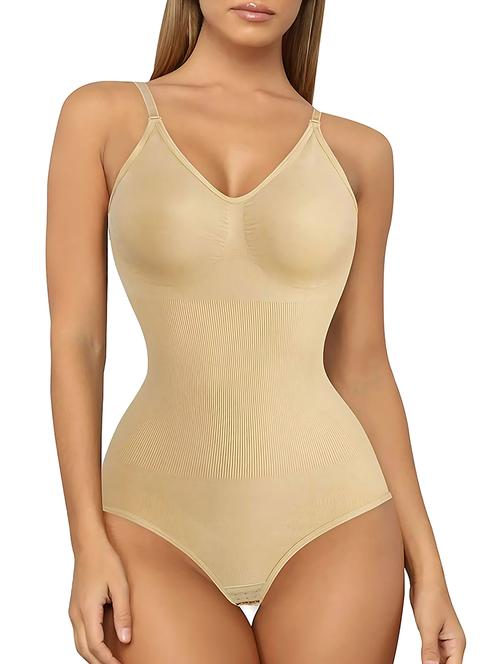 beige cotton body suit shapewear - 20758770 - Very Small Image - 1
