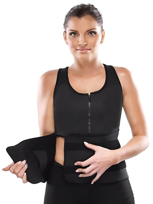 black neoprene body suit shapewear - 20759172 - Very Small Image - 1