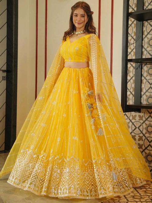 women embroidered lehenga choli with dupatta - 20763792 - Very Small Image - 1