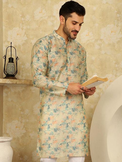 printed kurta with pocket - 20766336 - Very Small Image - 1
