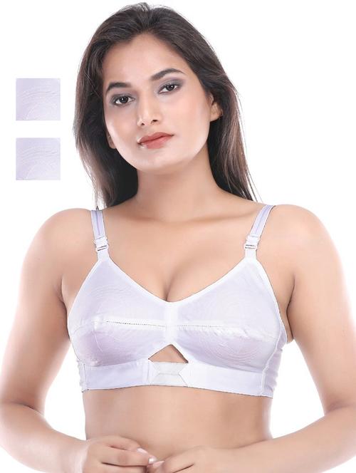 pack of 3 white solid bra - 20767166 - Very Small Image - 1