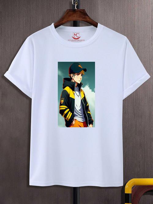 unisex graphic printed round neck tshirt - 20768375 - Very Small Image - 1
