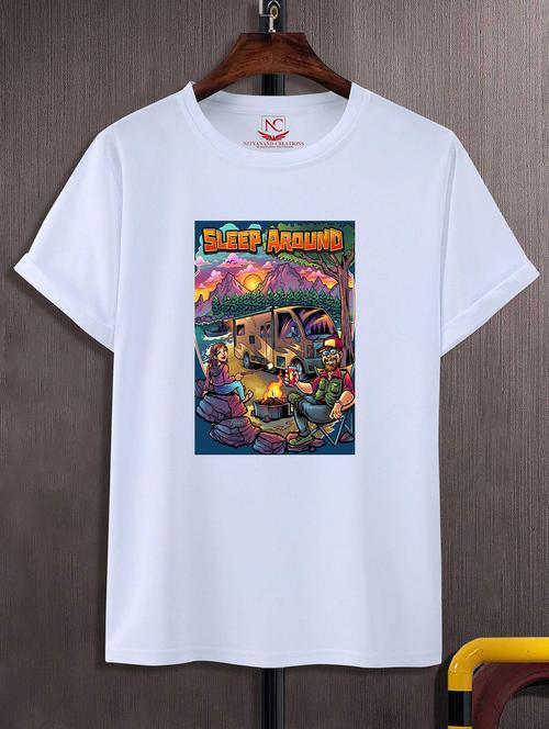 unisex graphic printed round neck tshirt - 20768411 - Very Small Image - 1