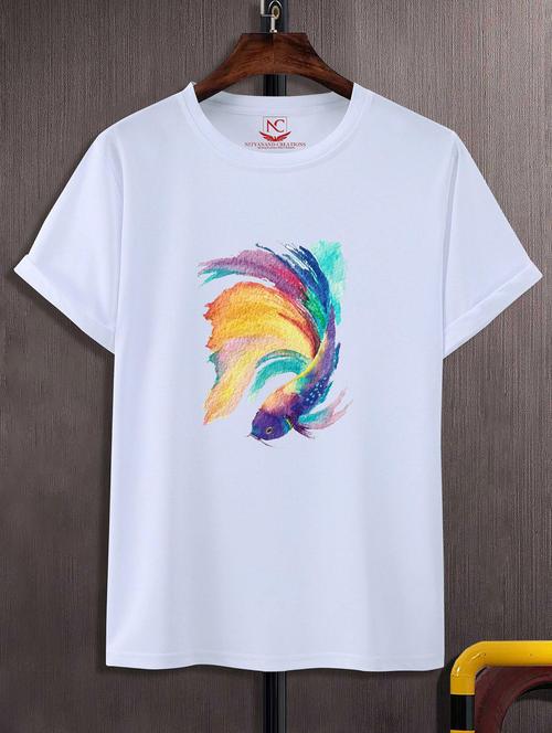 unisex graphic printed round neck tshirt - 20768541 - Very Small Image - 1