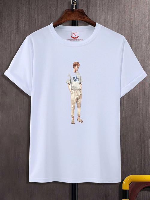 unisex graphic printed round neck tshirt - 20768605 - Very Small Image - 1