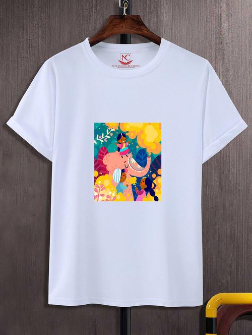 unisex graphic printed round neck tshirt - 20768725 - Very Small Image - 1