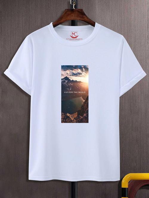 unisex graphic printed round neck tshirt - 20768735 - Very Small Image - 1