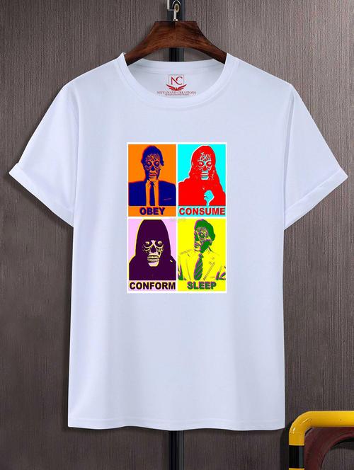 unisex graphic printed round neck tshirt - 20768750 - Very Small Image - 1
