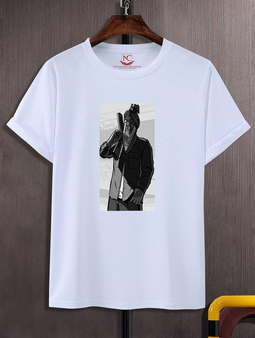 unisex graphic printed round neck tshirt - 20771525 - Very Small Image - 1
