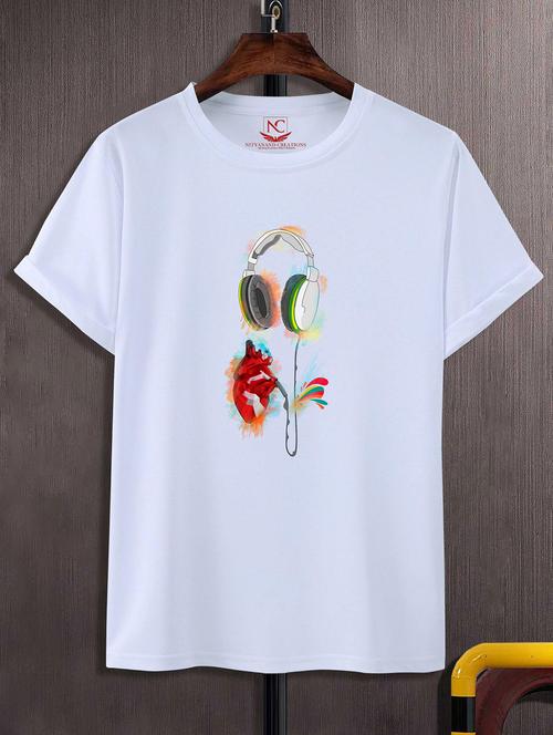 unisex graphic printed round neck tshirt - 20771546 - Very Small Image - 1