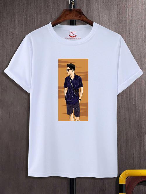 unisex graphic printed round neck tshirt - 20771781 - Very Small Image - 1