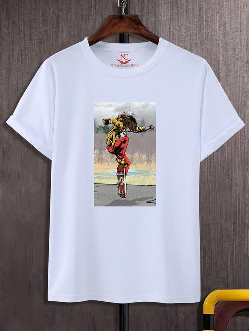 unisex graphic printed round neck tshirt - 20771799 - Very Small Image - 1