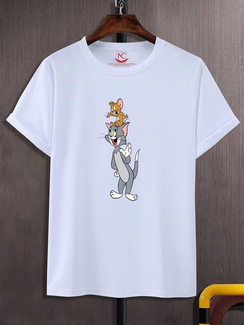 unisex graphic printed round neck tshirt - 20771801 - Very Small Image - 1