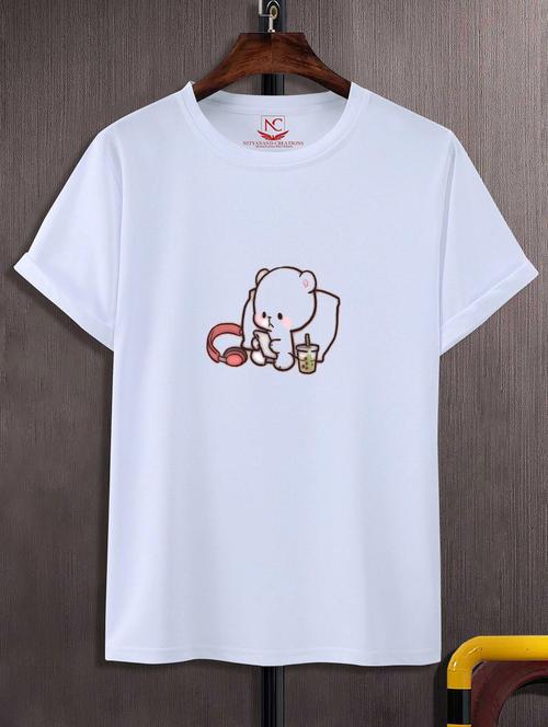 unisex graphic printed round neck tshirt - 20771981 - Very Small Image - 1