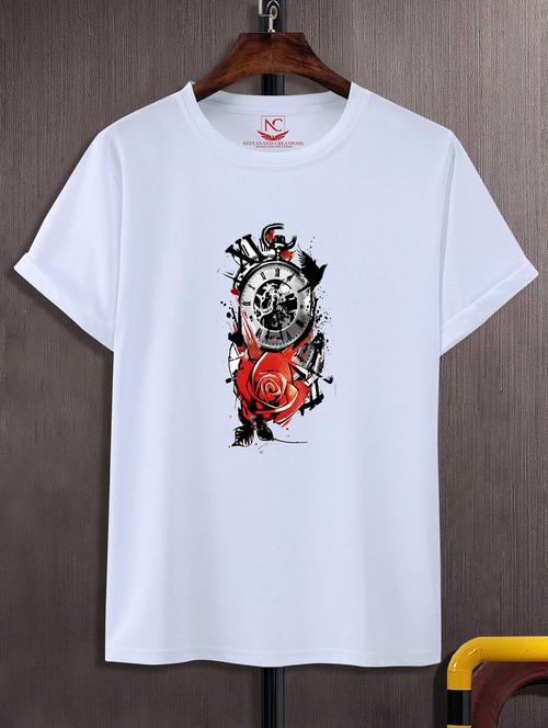 unisex graphic printed round neck tshirt - 20772014 - Very Small Image - 1