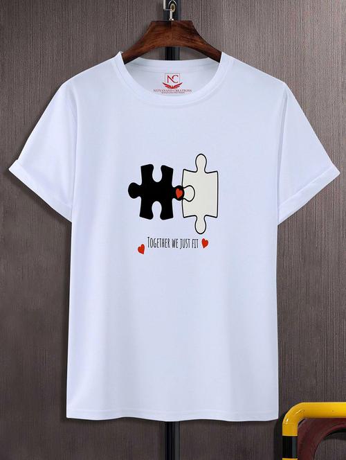 unisex graphic printed round neck tshirt - 20772017 - Very Small Image - 1