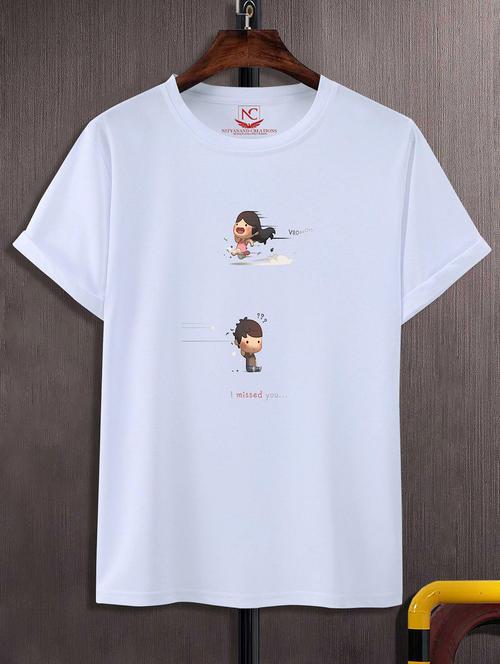 unisex graphic printed round neck tshirt - 20772130 - Very Small Image - 1
