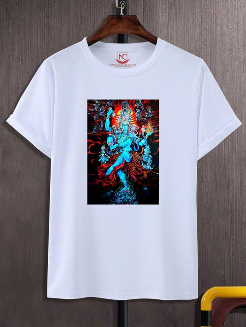 unisex white graphic printed t-shirt - 20775799 - Very Small Image - 1