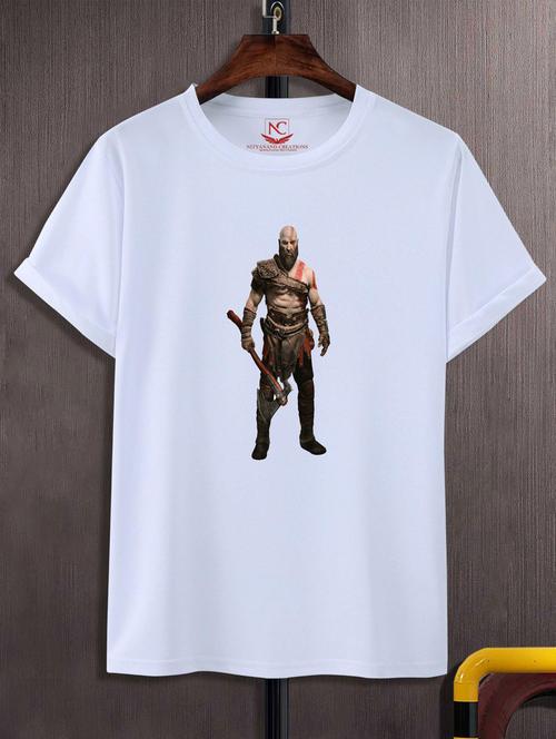 unisex white graphic printed t-shirt - 20775882 - Very Small Image - 1