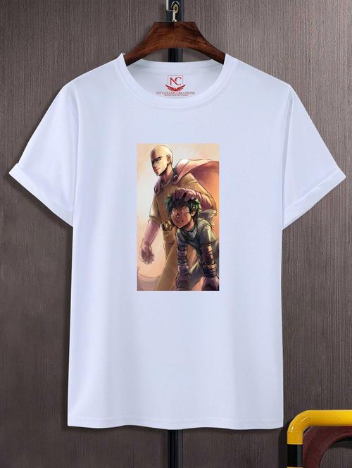 unisex white graphic printed t-shirt - 20775935 - Very Small Image - 1