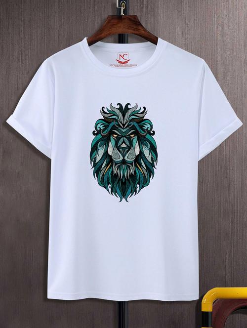 unisex white graphic printed t-shirt - 20776132 - Very Small Image - 1