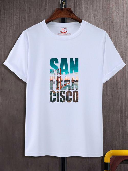 unisex white graphic printed t-shirt - 20776153 - Very Small Image - 1