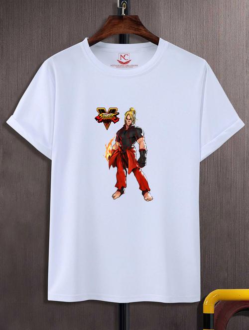 unisex white graphic printed t-shirt - 20776261 - Very Small Image - 1