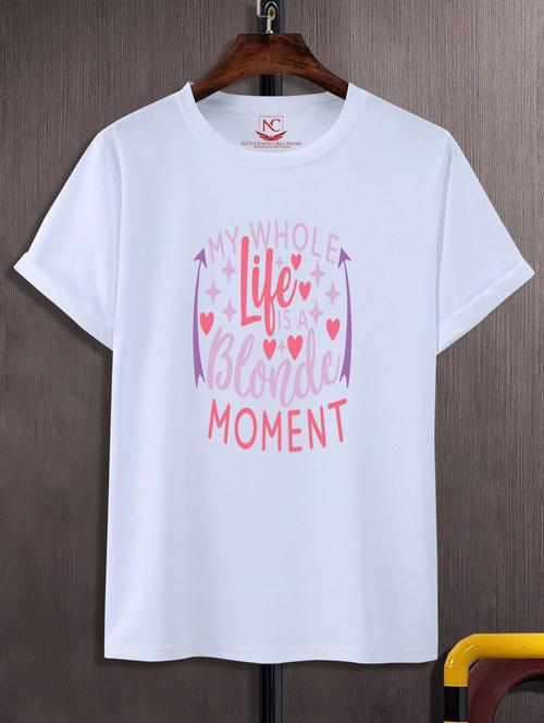 unisex white graphic printed t-shirt - 20777319 - Very Small Image - 1