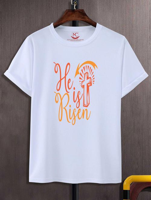 unisex white graphic printed t-shirt - 20777330 - Very Small Image - 1