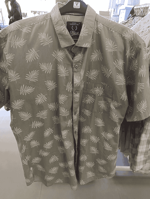 light grey poplin casual shirt - 20777512 - Very Small Image - 1
