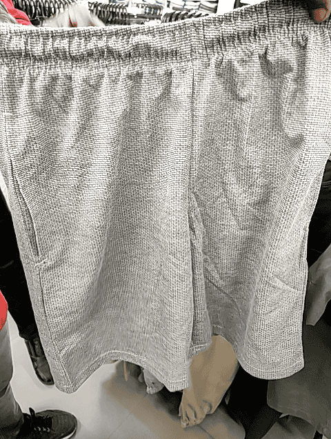 light grey polyester jacquard short - 20777548 - Very Small Image - 1