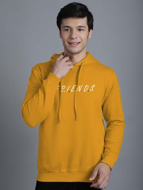men chest print hooded neck sweatshirt - 20794931 - Very Small Image - 1