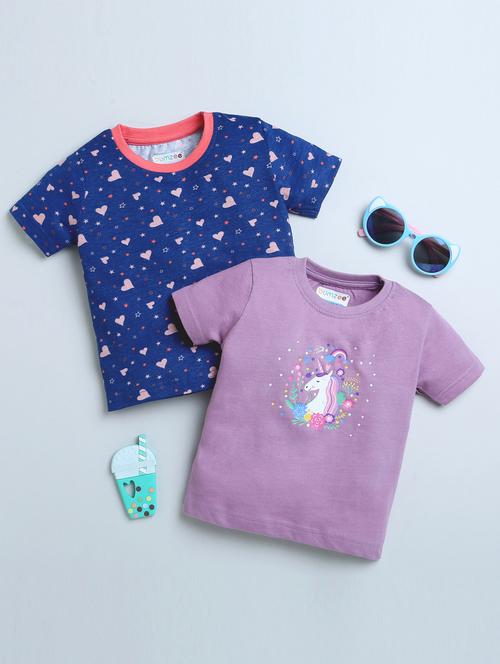 kids pack of 2 cotton tee - 20795039 - Very Small Image - 1