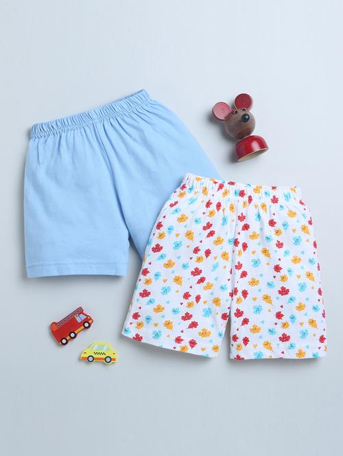 pack of 2 kids printed multi coloured shorts - 20795047 - Very Small Image - 1