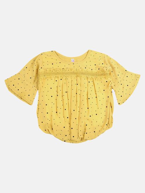 yellow printed detailed top - 20797110 - Very Small Image - 1