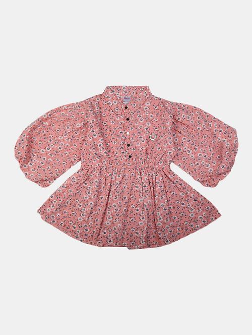 pink floral printed detailed casual top - 20797123 - Very Small Image - 1