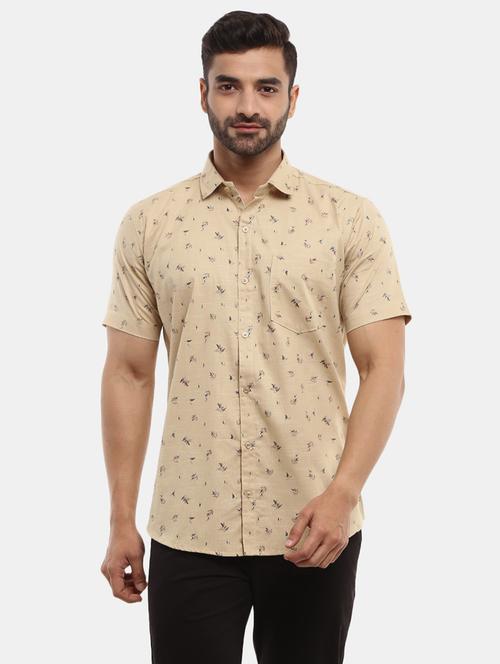 men short sleeved printed casual shirt - 20797204 - Very Small Image - 1