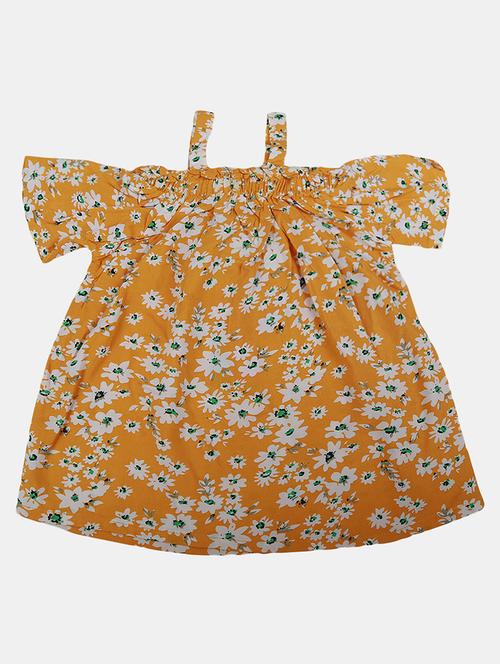 yellow floral printed casual top - 20797537 - Very Small Image - 1