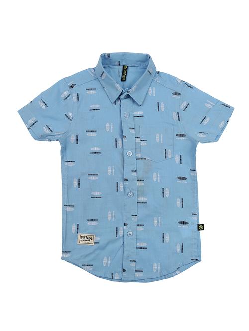 light blue cotton shirt - 20797787 - Very Small Image - 1