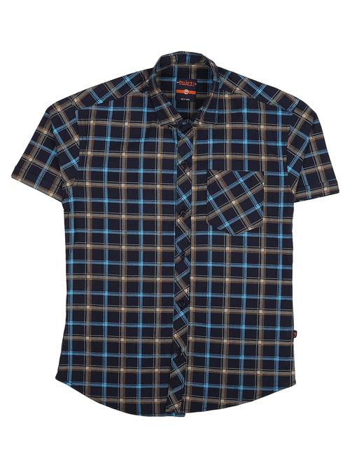 navy blue poplin shirt - 20797866 - Very Small Image - 1